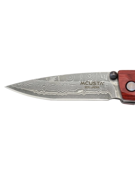 Mcusta MC-78D lame acier Damas et manche en bois stamina