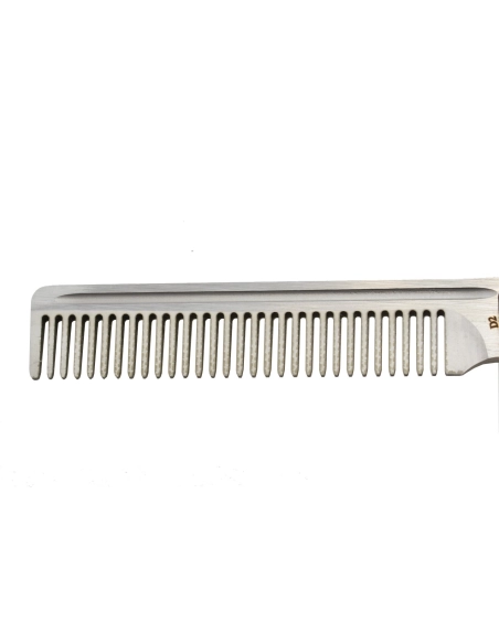 Golgoth G11A4 Bleu. Couteau automatique OTF peigne acier D2 manche aluminium bleu et fibre de carbone