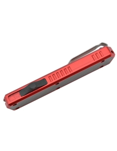 Golgoth G11F3 Rouge. Couteau automatique lame tanto acier D2 manche aluminium rouge et fibre de carbone 2