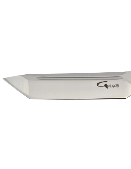 Golgoth G11F3 Rouge. Couteau automatique lame tanto acier D2 manche aluminium rouge et fibre de carbone