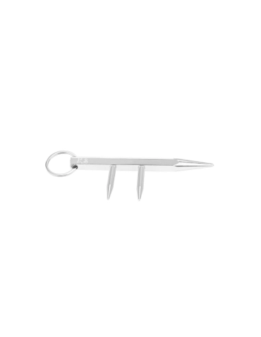 Piranha PKB3 - Kubotan exagonal trois pointes 130mm gris
