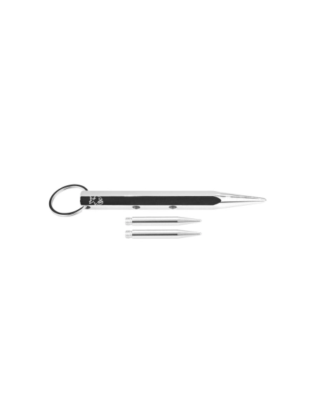 Piranha PKB3 - Kubotan exagonal trois pointes 130mm gris