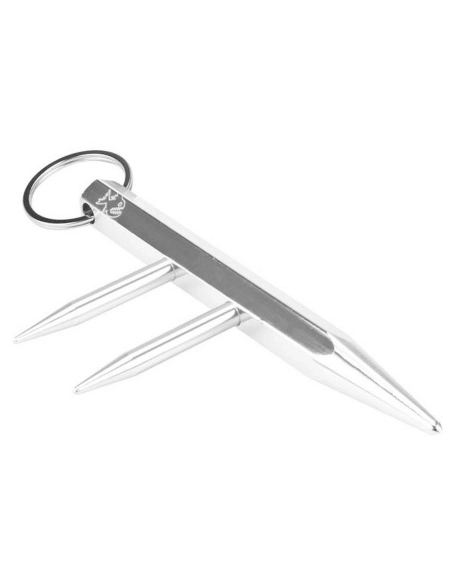 Piranha PKB3 - Kubotan exagonal trois pointes 130mm gris