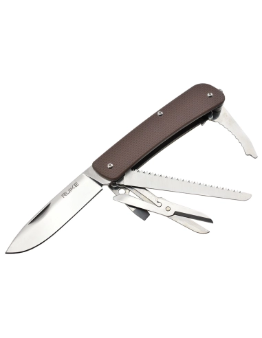 Ruike L42N Marron - Couteau multifonctions collection Criterion
