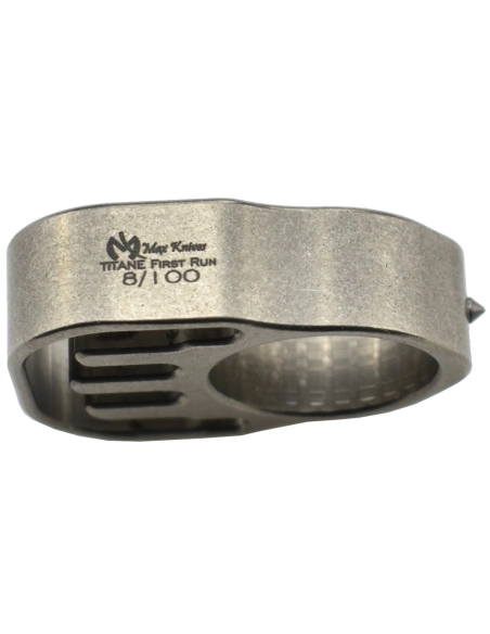 Maxknives TIKNU6 impact tool en titane finition satinée édition limitée