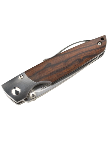 Mcusta MC-143G Couteau pliant lame SPG2 manche Iron Wood