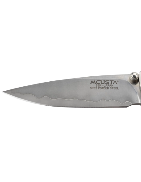 Mcusta MC-143G Couteau pliant lame SPG2 manche Iron Wood