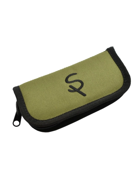 Housse de transport tan-kaki pour couteau avec logo Supper