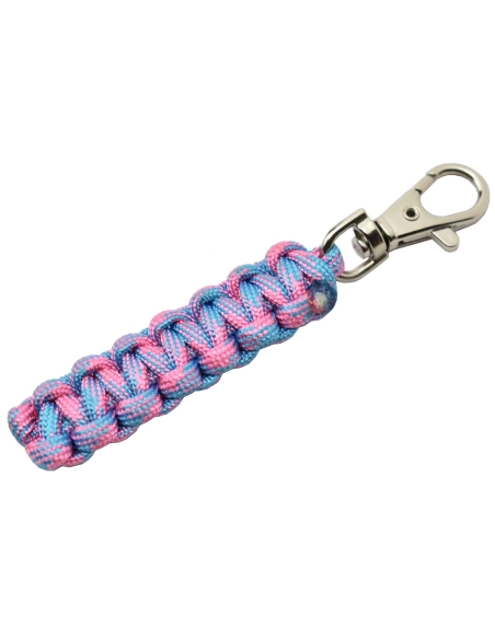 Max Knives MKPCRCB Porte-clé en paracorde rose clair et bleu