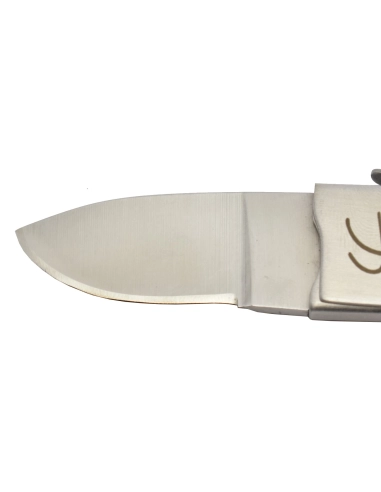 Fred Perrin MK114G Couteau pliant avec porte-clés paracorde gris