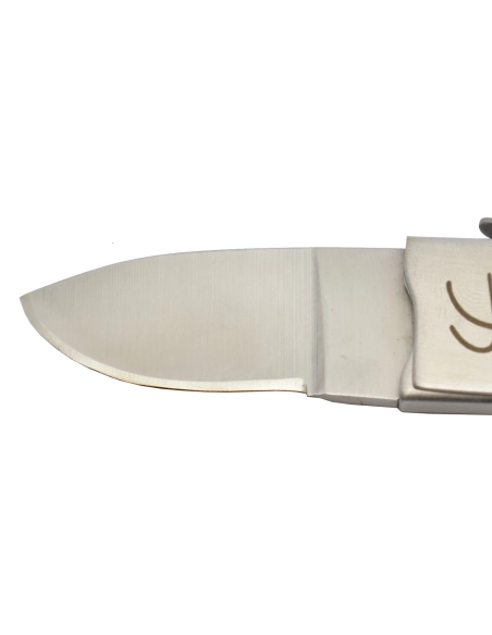 Fred Perrin MK114G Couteau pliant avec porte-clés paracorde gris