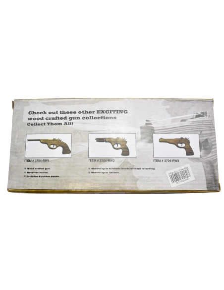 Rubber Band Shooter 3704-RW2 - Pistolet à élastiques en bois