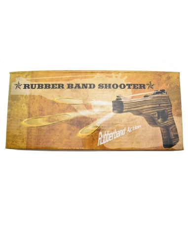 Rubber Band Shooter 3704-RW2 - Pistolet à élastiques en bois