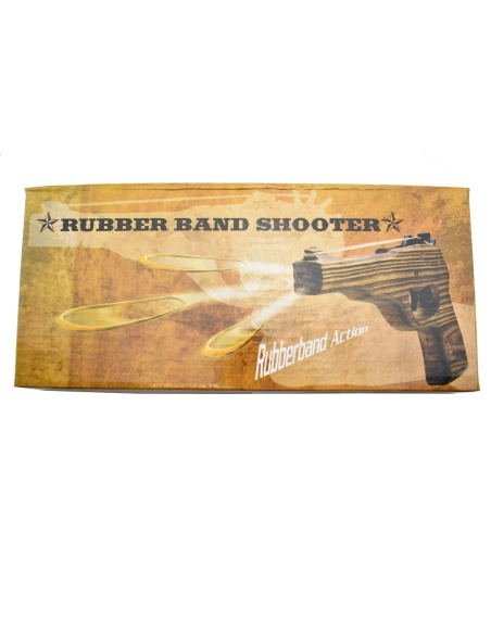 Rubber Band Shooter 3704-RW2 - Pistolet à élastiques en bois