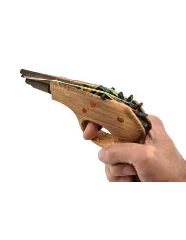 Rubber Band Shooter 3704-RW2 - Pistolet à élastiques en bois