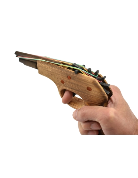 Rubber Band Shooter 3704-RW2 - Pistolet à élastiques en bois