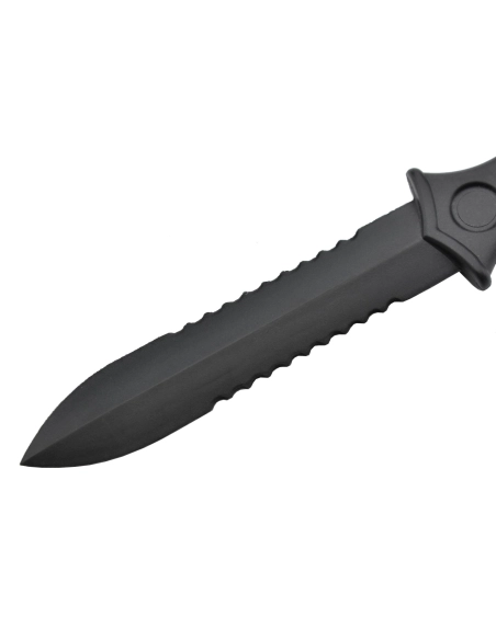 ABS Defense Dagger - Couteau à lame dentelée en ABS