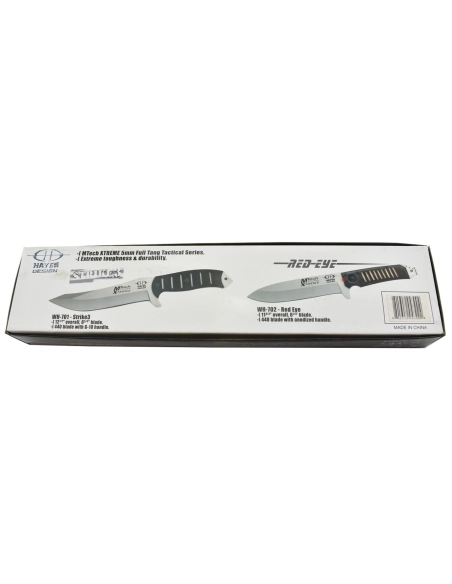 MTech Red-Eye - Couteau fixe avec LED rouge lame acier 440C