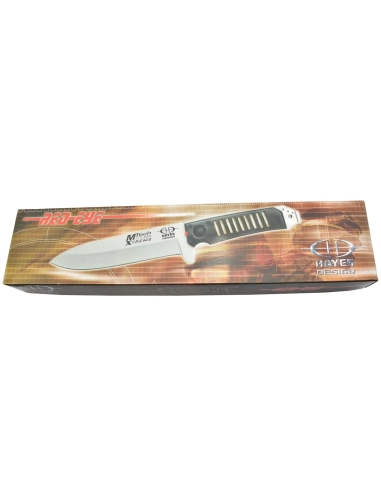 MTech Red-Eye - Couteau fixe avec LED rouge lame acier 440C