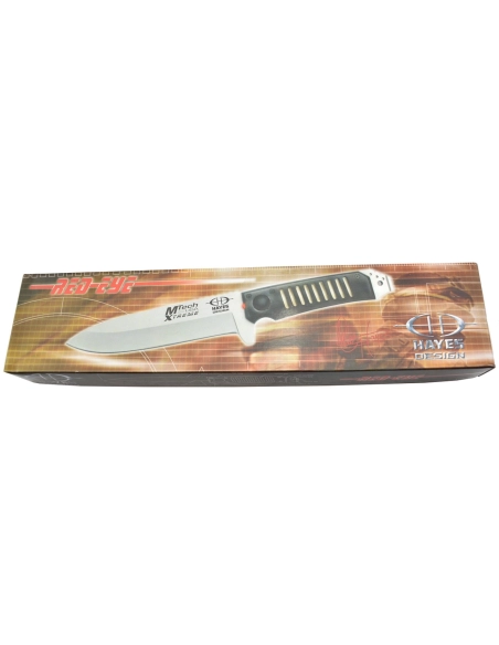 MTech Red-Eye - Couteau fixe avec LED rouge lame acier 440C