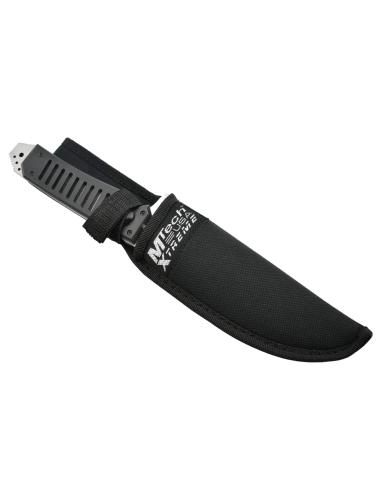 MTech Red-Eye - Couteau fixe avec LED rouge lame acier 440C