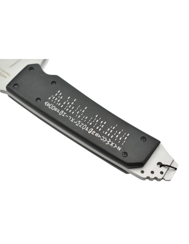 MTech Red-Eye - Couteau fixe avec LED rouge lame acier 440C
