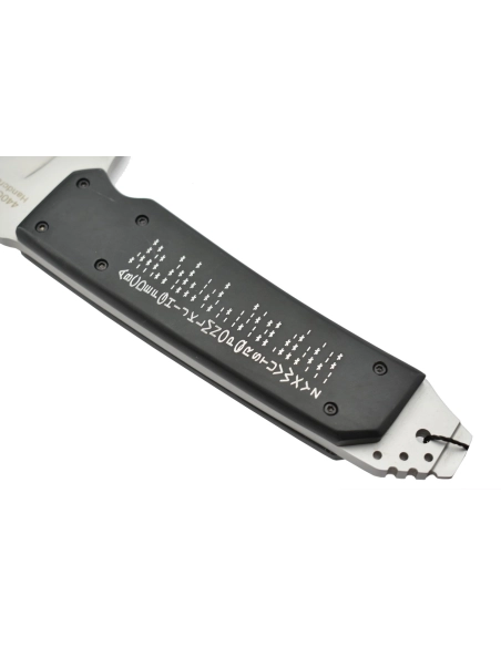 MTech Red-Eye - Couteau fixe avec LED rouge lame acier 440C