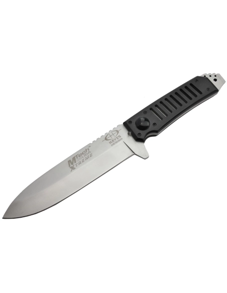 MTech Red-Eye - Couteau fixe avec LED rouge lame acier 440C
