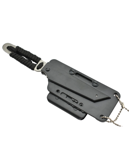 Hunting Knife HK8829 Couteau de chasse lame tanto avec serrations