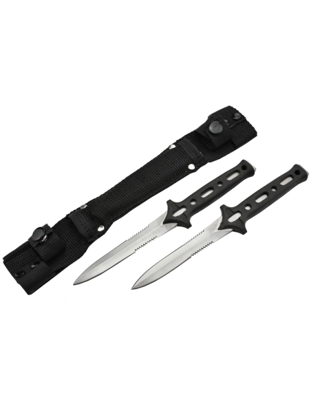 Hunting Knife HK8855 Set de 2 couteaux de chasse avec étui