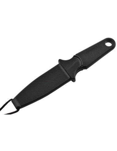 Meyerco NeckLance Couteau fixe lame serrations design Blackie Collins