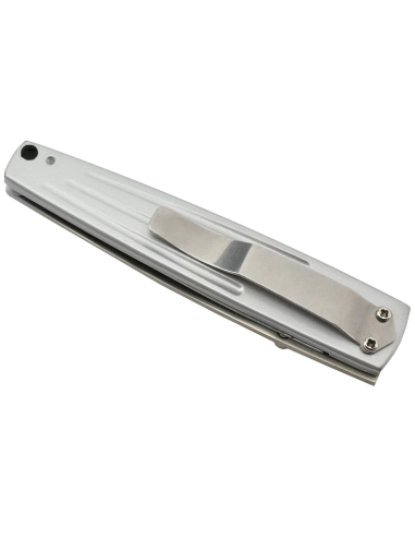 Sharp Deluxe 1284SH Couteau pliant lame acier avec serrations manche aluminium