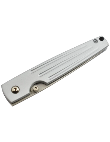 Sharp Deluxe 1284SH Couteau pliant lame acier avec serrations manche aluminium