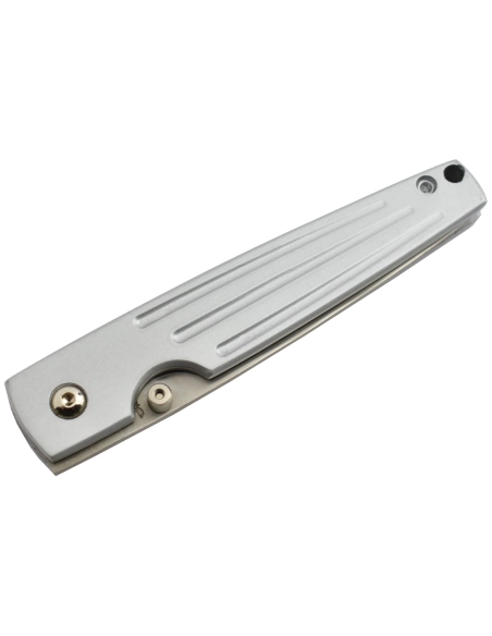 Sharp Deluxe 1284SH Couteau pliant lame acier avec serrations manche aluminium
