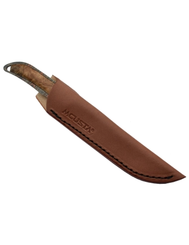 Mcusta MC006DP Couteau fixe Lame Mokumé VG10 San Mai - Collaboration Maxknives