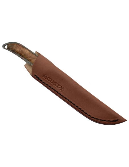 Mcusta MC006DP Couteau fixe Lame Mokumé VG10 San Mai - Collaboration Maxknives