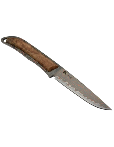 Mcusta MC006DP Couteau fixe Lame Mokumé VG10 San Mai - Collaboration Maxknives