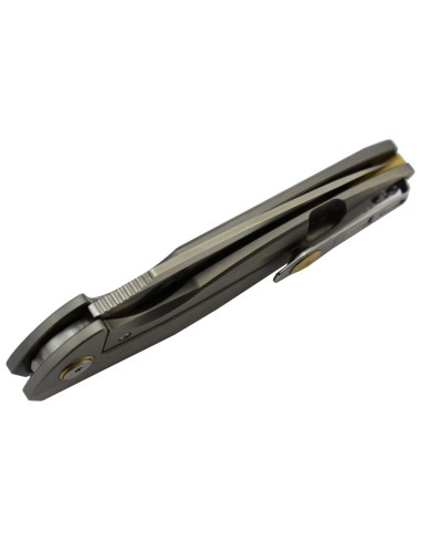 Ruike M105-TZ Couteau lame acier N690 manche titane TC4