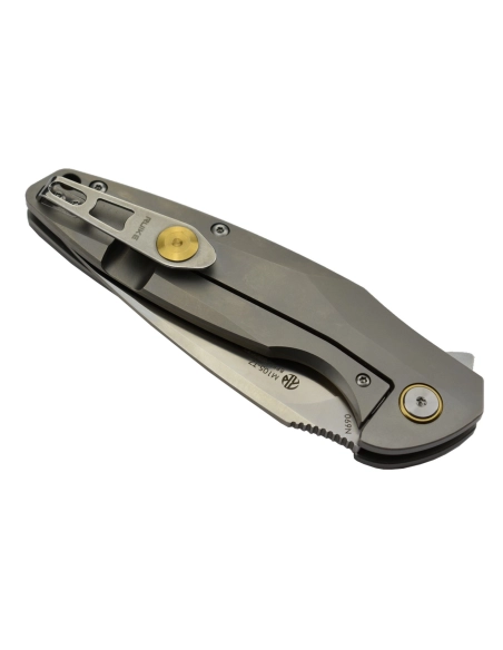 Ruike M105-TZ Couteau lame acier N690 manche titane TC4