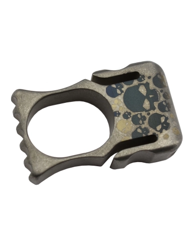 TIKNU9SK Impact tool en titane anodisé motif skull
