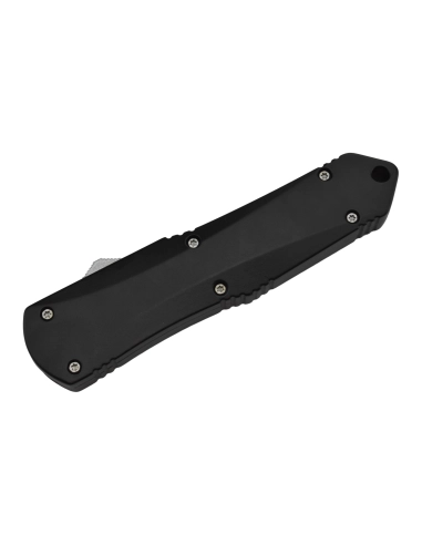 MAX KNIVES - MKO43S - Couteau automatique lame semi dentelée acier et manche aluminium