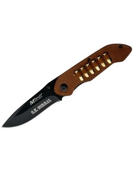 M-Tech MT-469 - Manche en cuir design cartouches