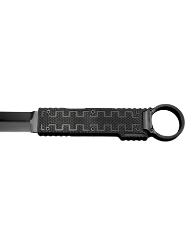 ELISHEWITZ - BB-DE-BKG10 couteau fixe avec anneau