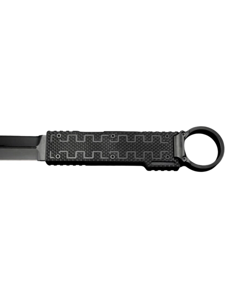 ELISHEWITZ - BB-DE-BKG10 couteau fixe avec anneau