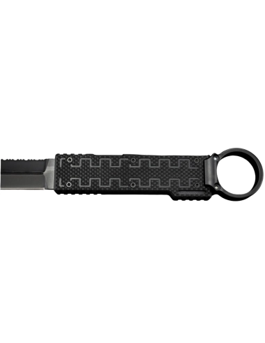 ELISHEWITZ - BB-FS-BKG10 couteau fixe avec anneau 