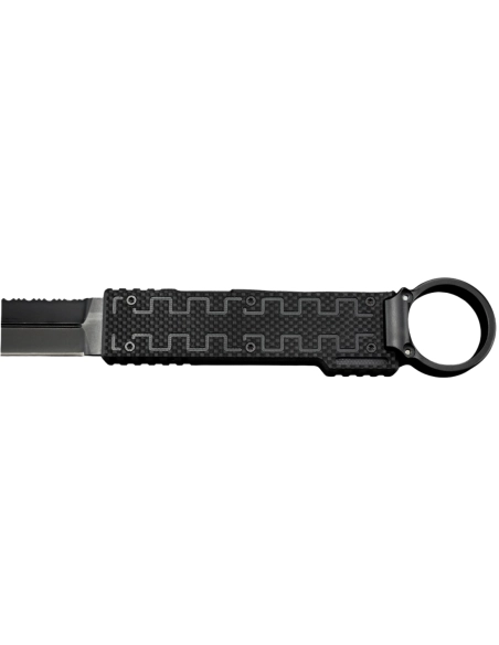 ELISHEWITZ - BB-FS-BKG10 couteau fixe avec anneau 
