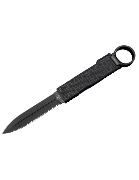 ELISHEWITZ - BB-FS-BKG10 couteau fixe avec anneau 