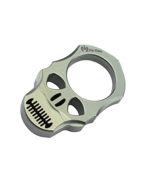 MAXKNIVES - TIKNU4+ - Impact skull knuckle titane anodisé
