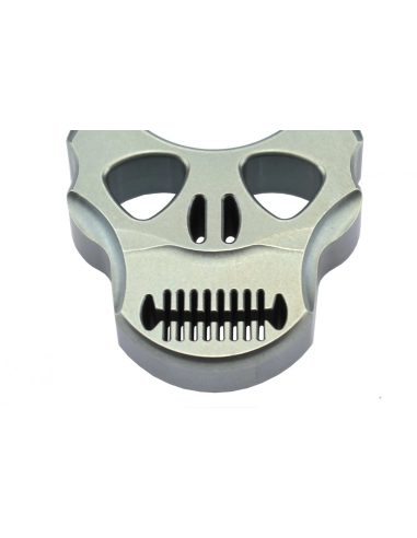 MAXKNIVES - TIKNU4+ - Impact skull knuckle titane anodisé