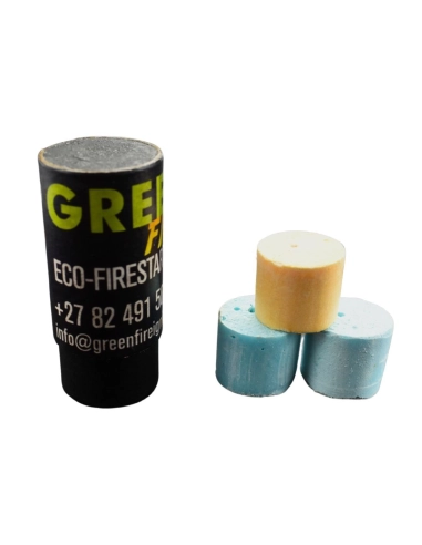 GREEN FIRE - GF01 - Pastilles allume-feu écologiques - lot de 5 x 3 pastilles